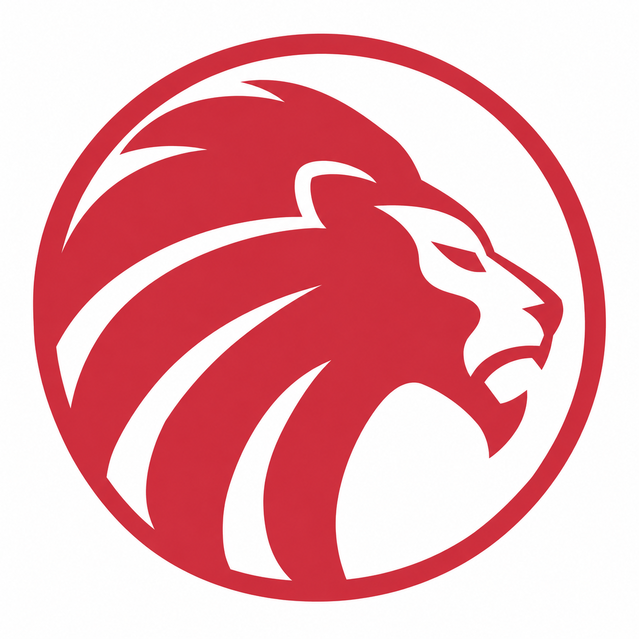 Logo CANAÃ: leão vermelho